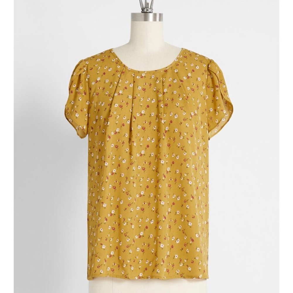 fun 2 fun Mustard Yellow Blouse